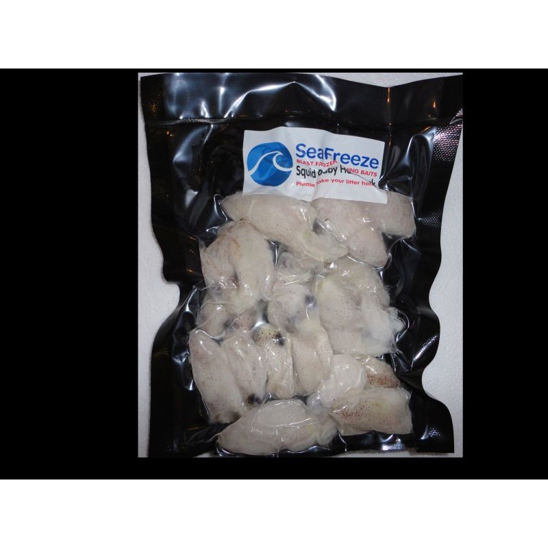 Fishing FROZEN BABY SQUID COMPLETE RAW SEA FISHING BAIT 1LB TUB